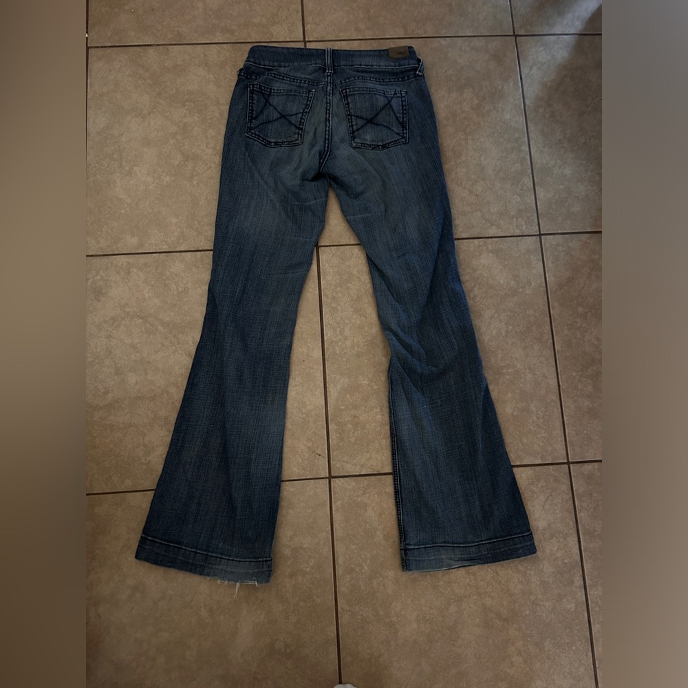 Ariat Flare Jeans Womens 26L Stretch Dark Wash Low Rise Western Denim